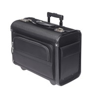 Polyester Pilot Trolley Case with Front Zip Round Pocket